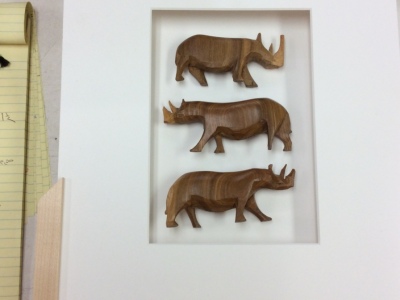 framed carvings